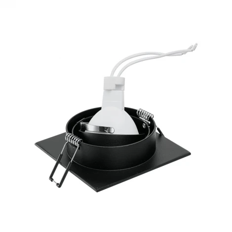 Встраиваемый светильник под лампу GU5.3 черный Wolta Alto WDL-GU5.3/01BL-S