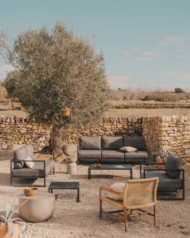 Диван уличный La Forma (ex Julia Grup) Comova (Белый/ Искусственные волокна,Пена,Алюминий,Металл)