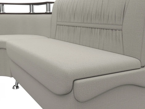 Диван кухонный угловой Сидней левый угол (Бежевый/Рогожка) Лига Диванов арт.125900L