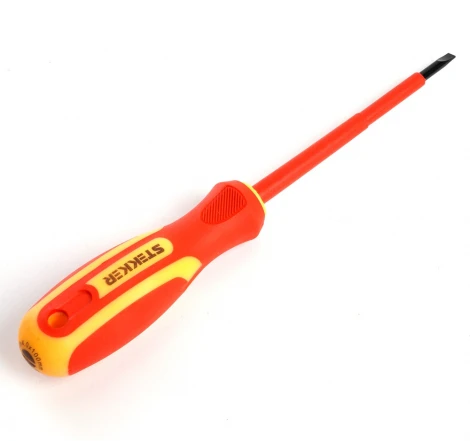 Отвертка шлицевая диэлектрическая Stekker 39768