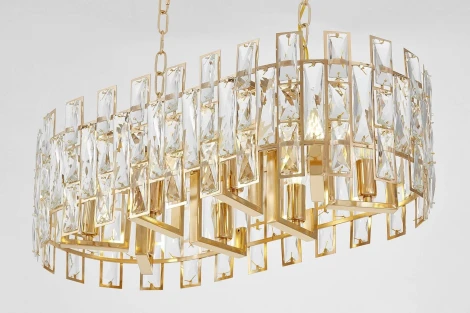 Подвесная люстра Lumina Deco Florina LDP 7041-700-PR F.GD