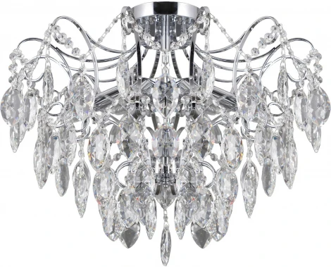 Потолочная люстра на штанге ILLUMICO IL3522-6CSQ-39 CR (220V, хрусталь)