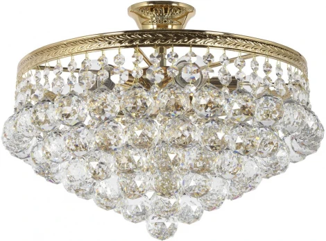 Потолочная люстра хрустальная на штанге Dio D'Arte Cremono Gold Cremono E 1.3.46.600 G (220V)