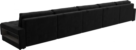 Диван п-образный с полками Лига-053 НПБ МегаЛонг Лига Диванов (Велюр) арт.129009