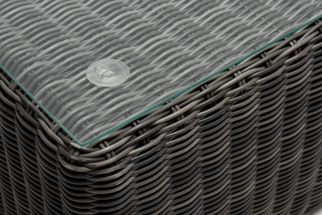 "Боно" журнальный столик из искусственного ротанга, цвет графит 4SIS арт.УТ-00004187