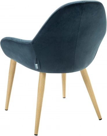 Кресло Kent Diag blue/нат.дуб R-Home арт.410119151h_Diagblue_н.дуб