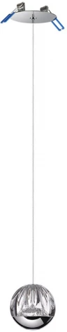 Подвесной светильник Odeon Light Sono 5100/5L хром/прозрачный/акрил "2 в 1" LED 5W 4000K (220V, на проводе, шар)