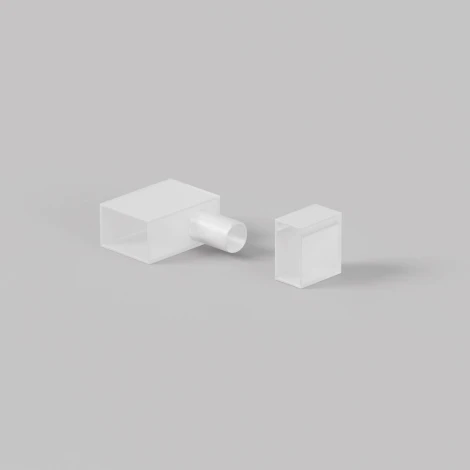 Заглушки для гибкого неона 12x6 мм 2 шт. (выход вверх/вниз) Maytoni Изгиб поперек оптической оси 432032