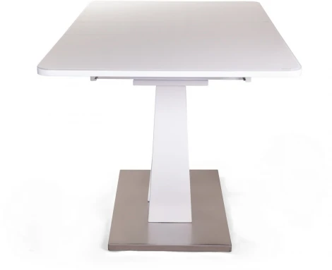 Стол раскладной Adams (120+30 см) закаленное стекло белый Top Concept 2001000000623