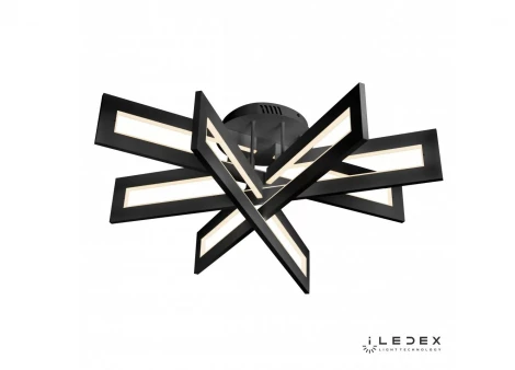 Потолочная люстра iLedex Stalker 9082-R800-X 128W BK (220V, пульт управления)