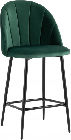 Стул полубарный Stool Group Логан велюр зелёный УТ000035465