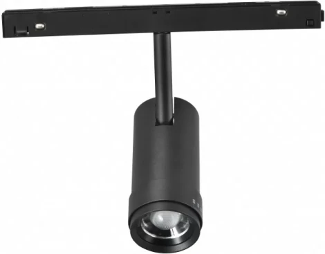 Трековый магнитный светильник 48V iLedex Vision48/22 ZOOM 4822-020-D47-10W-10/60DG-3000K-BK (круглые)