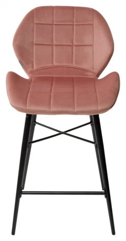 Полубарный стул M-City MARCEL BLUVEL-52 PINK (H=65cm), велюр