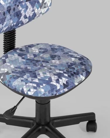 Кресло компьютерное детское Stool Group УМКА абстракция синий УТ000021837