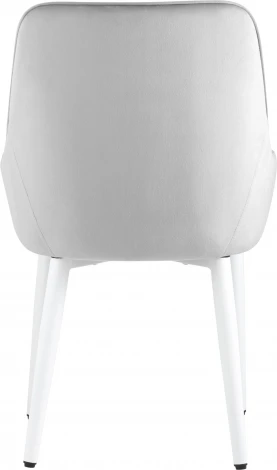 Стул Диана велюр серебристый ножки белые 4 шт Stool Group (арт.УТ000037411)