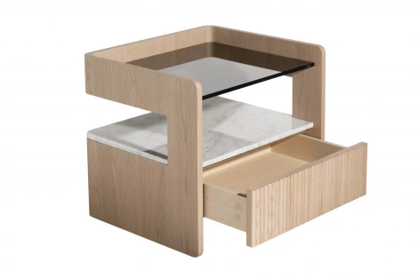 77IP-20100 Тумбочка с ящиком светлая 56*48*48см Garda Decor