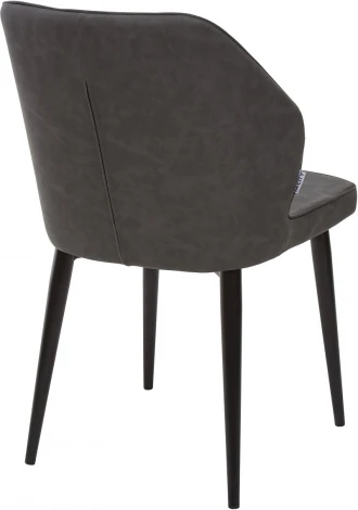 Стул SEATTLE RU-08 антрацит экокожа / черный каркас М-City