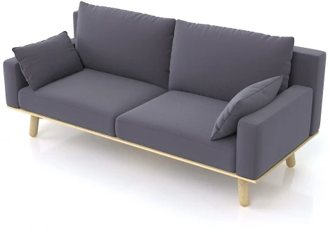 Диван Arsko прямой Колин сосна велюр серо-голубой