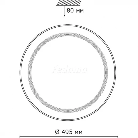 Настенно-потолочный светильник Sonex Liga 2011/D