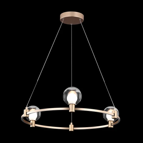 Подвесная люстра Freya Urban FR4005PL-03G1 (LED, 24V, на тросе, шарики, кольцо)
