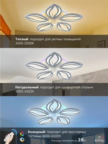 Потолочная люстра Rivoli Kriemhild 6055-105