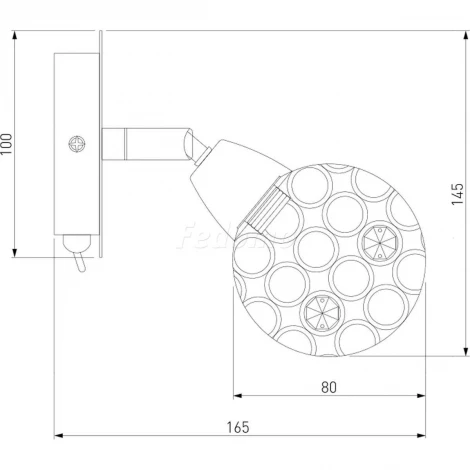 Спот Eurosvet Mirage 20042/1 золото