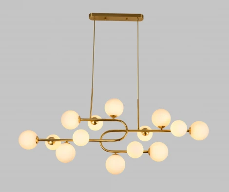 Подвесная люстра Alfa Light F1624-15 (220V, на проводе, шарики)