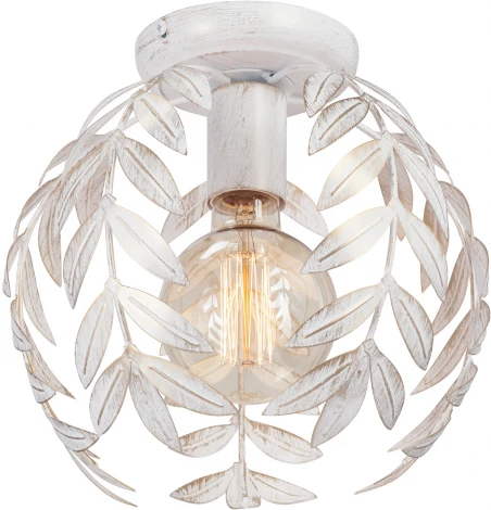 Потолочный светильник круглый Vitaluce V1869-0/1PL, 1xE27 макс. 40Вт (220V, листья)