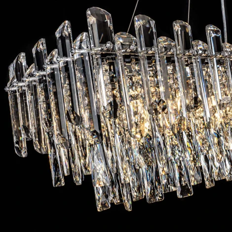 Подвесная люстра хрустальная Modelux ML.7088.1200L CR