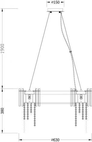 Подвесная люстра Chiaro Кармен 394012112