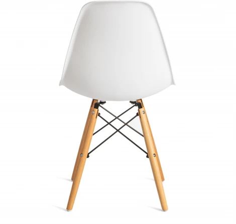 Стул CINDY (EAMES) (mod. 001) дерево береза/металл/сиденье пластик, 51x46x82.5см, white (белый) Tetchair 10698