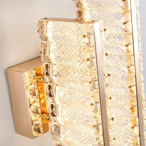 Бра светодиодное хрустальное с регулировкой цветовой температуры Modelux MODELUX ML.753.02 GD