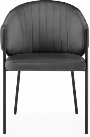 Стул на металлокаркасе Woodville Kortni dark grey / black