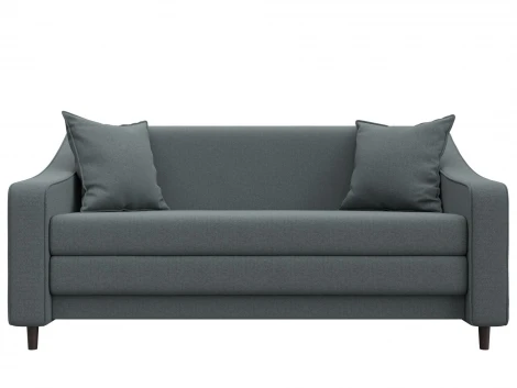 Диван прямой Лига-071 (ЛДСП,Брус,Фанера/Дерево/Рогожка/Серый) Лига Диванов 129652