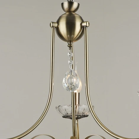 Подвесная люстра Reluce 04749-0.4-03 (220V, подвески, на цепи, подсвечник, свеча)