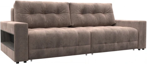 Диван прямой с полками Лига-053 НПБ Лига Диванов (Велюр) арт.128900