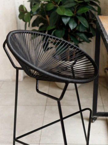 Кресло Dreambag Acapulco (Акапулько) Барное Черное 7223111