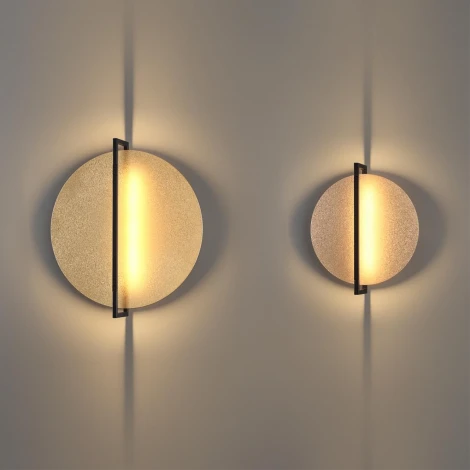 Настенно-потолочный светильник Odeon Light Next 7016/20WL золотой ice crack/металл/акрил поворотный на 360 LED 1*20W LUNAR (220V)