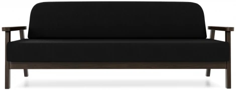 Диван Arsko прямой Флори Б венге велюр черный