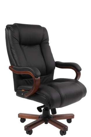 Офисное кресло Chairman 503 Россия нат.кожа/экокожа черная (мультиблок)
