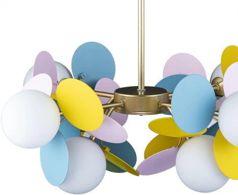 Подвесная люстра Loft IT Matisse 10008/8 mult (для детской, 220V, на тросе, шарики)