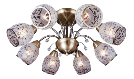 Потолочная люстра Eurosvet 30026 30026/8 античная бронза (220V, лепестки)