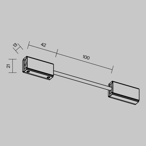 Коннектор питания гибкий Flexity Maytoni Accessories for tracks Flexity TRA200CPC-11B-10 (48V)