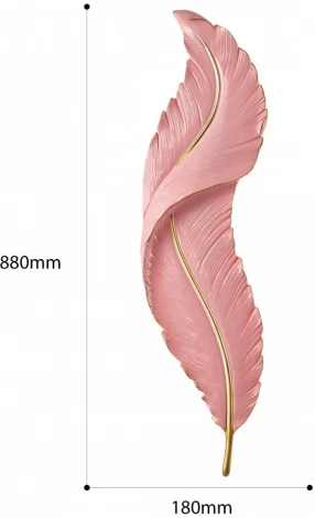 Бра светодиодное Arte Milano AM-268101 269101/D180/H880/27W/3K Pk (220V, перо)