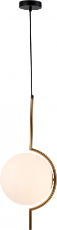 Подвесной светильник Opaco V000150 (11015/1P Black) (220V, на проводе, шар)