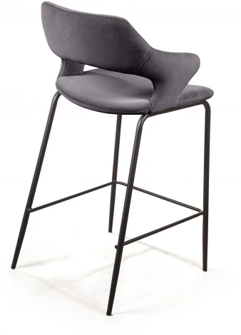 Стул полубарный Woddy, бархат антрацит Top Concept WODDY 2001000001019