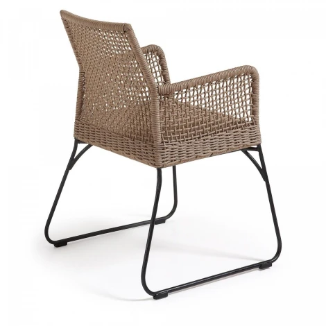 Стул уличный La Forma (ex Julia Grup) Novak (Бежевый/ Веревка,Металл)
