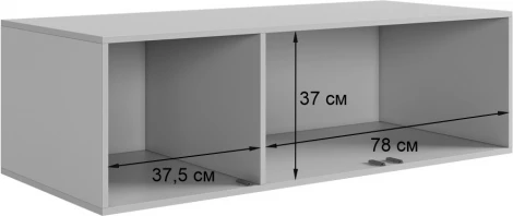 Катрин Антресоль трехдверная 117.01 Mebelson (ЛДСП,МДФ/Бежевый) арт.UL.117-105.01.3370