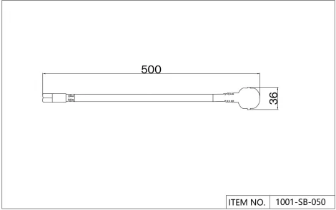 Проводной коннектор для драйвера с вилкой Favourite Unika 1001-SB-050