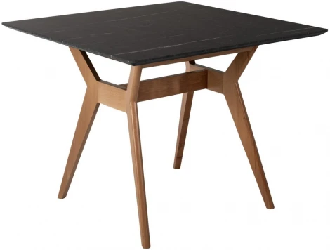 Стол R-Home Нарвик квадратный 860*860 Мрамор Графит